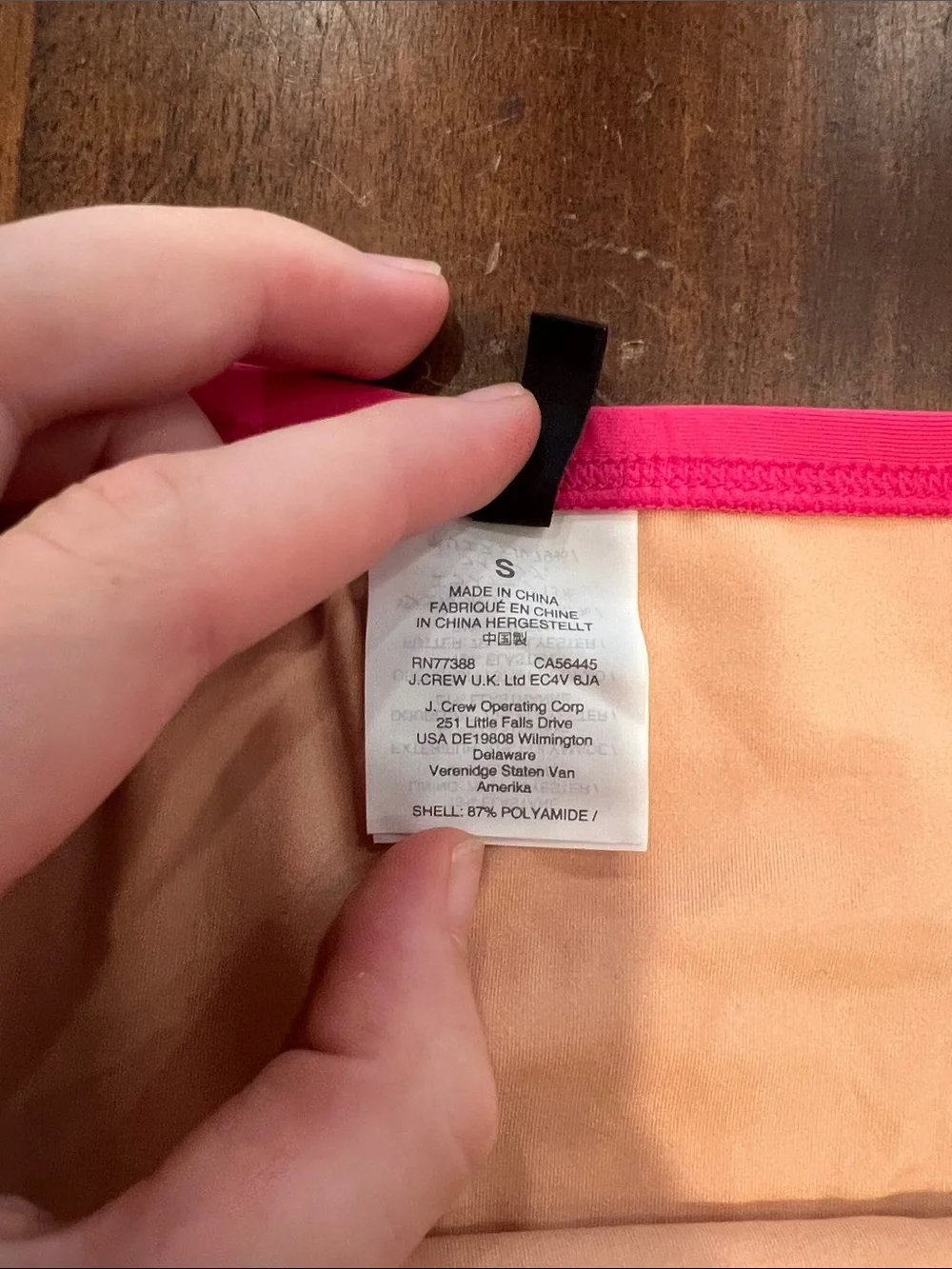 J. Crew High-Waist Swim Shorts in Hot Pink